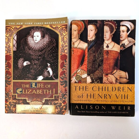 Alison Weir Paperback Books, The Life of Elizabeth, The Children of Henry VIII - Picture 1 of 15